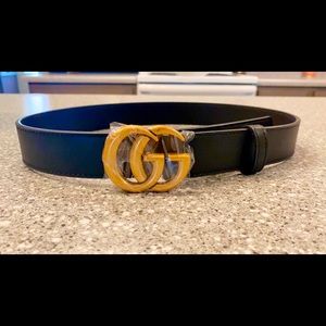 Double G Inspired Leather Belt